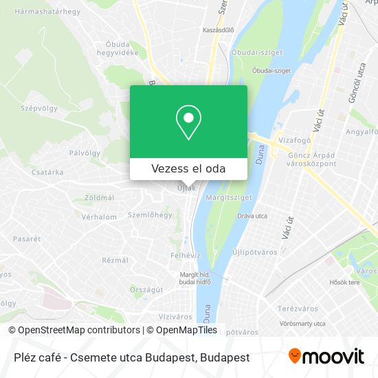 Pléz café - Csemete utca Budapest térkép