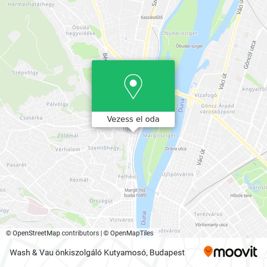 Wash & Vau önkiszolgáló Kutyamosó térkép