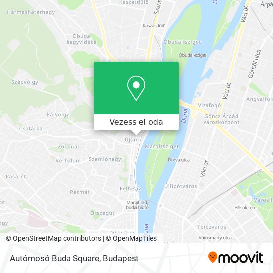 Autómosó Buda Square térkép
