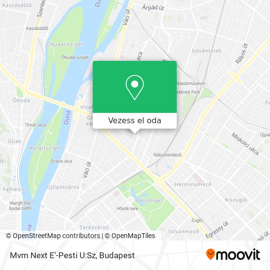 Mvm Next E'-Pesti U:Sz térkép