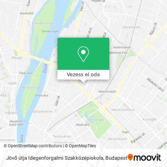 Jövő útja Idegenforgalmi Szakközépiskola térkép