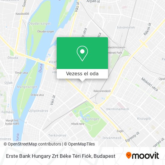 Erste Bank Hungary Zrt Béke Téri Fiók térkép