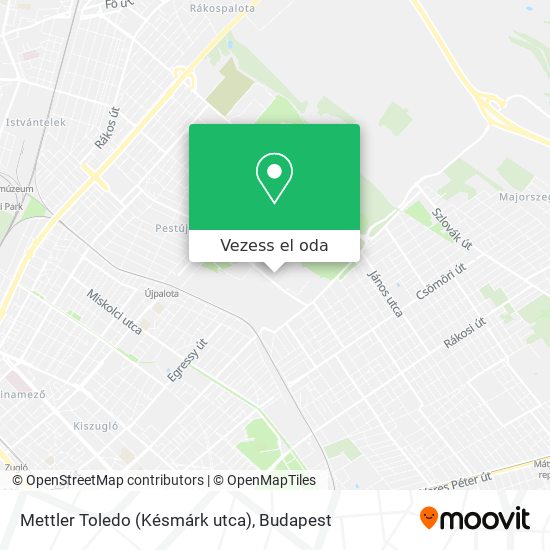 Mettler Toledo (Késmárk utca) térkép