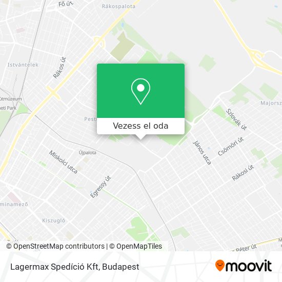 Lagermax Spedíció Kft térkép