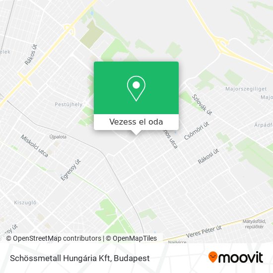 Schössmetall Hungária Kft térkép
