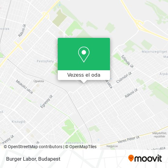 Burger Labor térkép