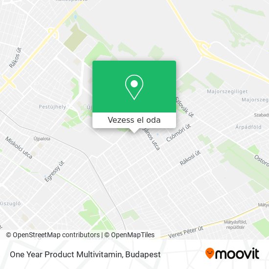 One Year Product Multivitamin térkép