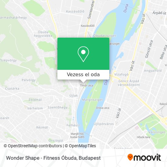 Wonder Shape - Fitness Óbuda térkép