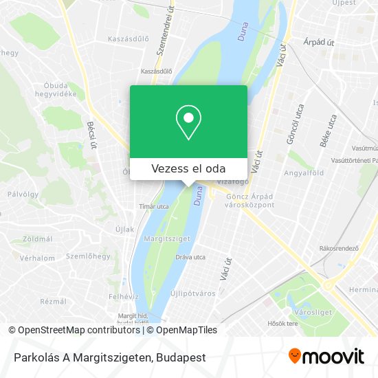 Parkolás A Margitszigeten térkép