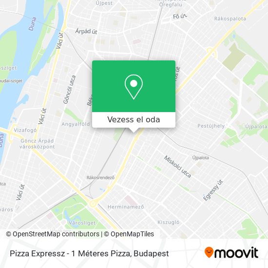 Pizza Expressz - 1 Méteres Pizza térkép