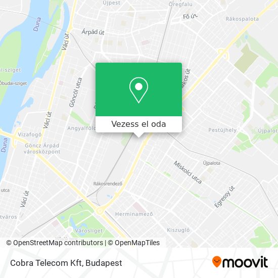 Cobra Telecom Kft térkép