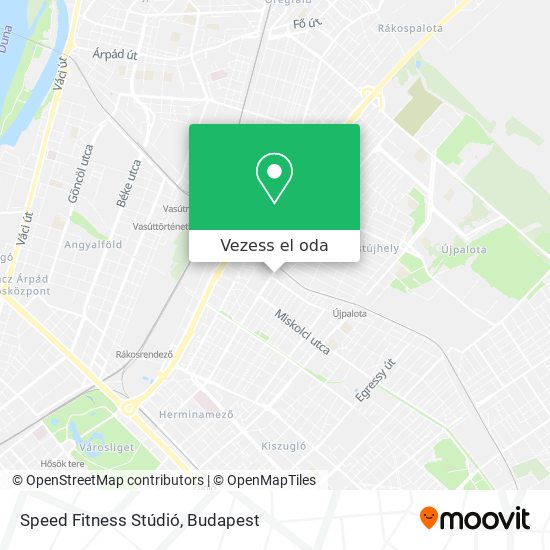 Speed Fitness Stúdió térkép