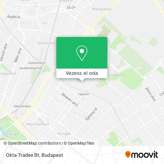 Okta Tradex Bt térkép