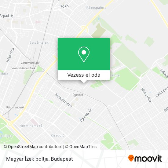 Magyar Ízek boltja térkép
