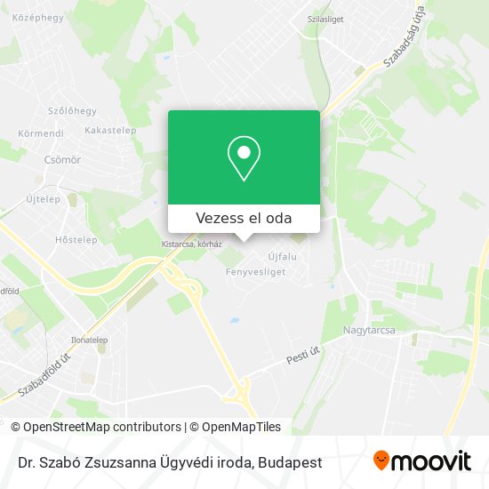 Dr. Szabó Zsuzsanna Ügyvédi iroda térkép