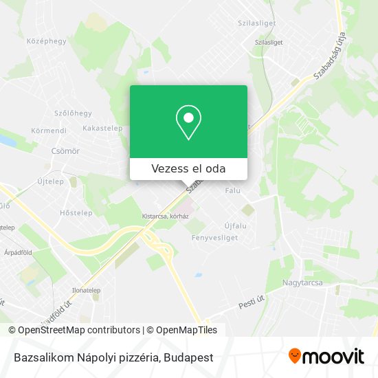 Bazsalikom Nápolyi pizzéria térkép