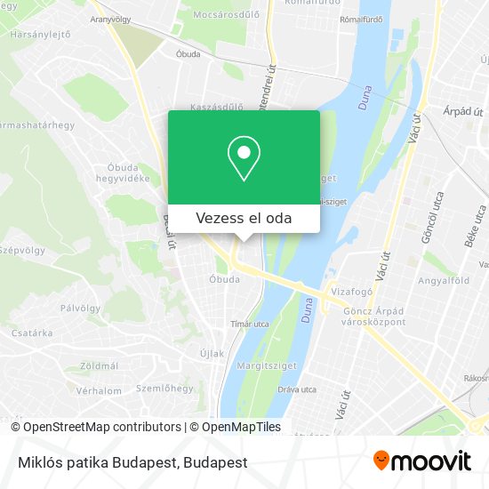 Miklós patika Budapest térkép