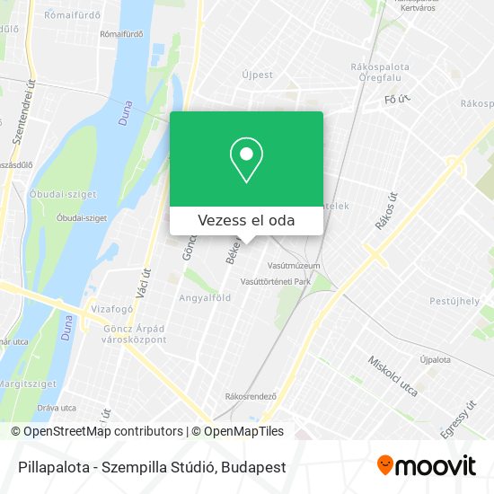 Pillapalota - Szempilla Stúdió térkép