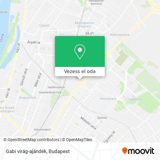 Gabi virág-ajándék térkép