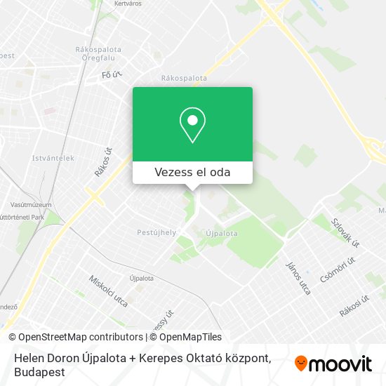 Helen Doron Újpalota + Kerepes Oktató központ térkép