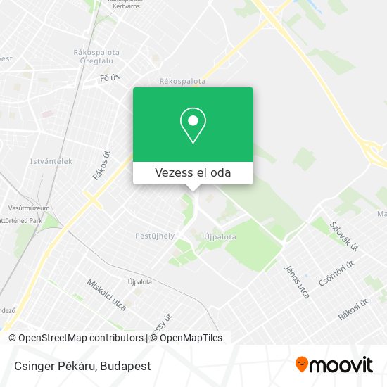 Csinger Pékáru térkép