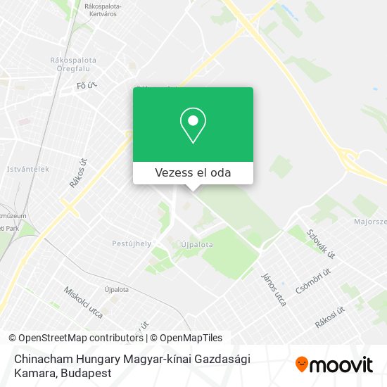 Chinacham Hungary Magyar-kínai Gazdasági Kamara térkép