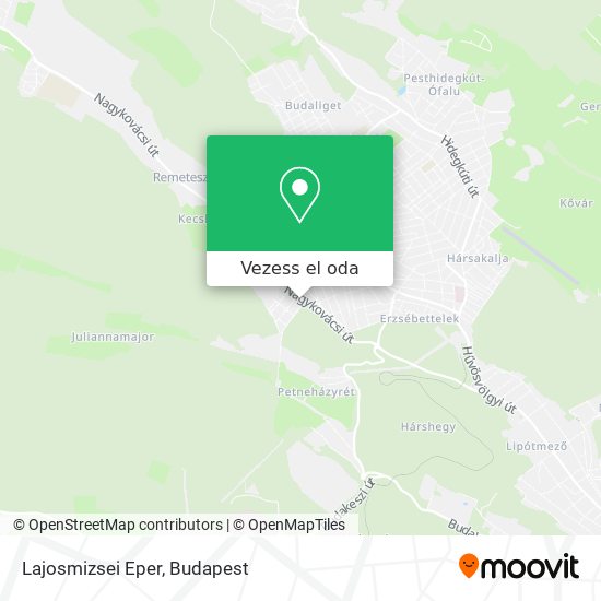 Lajosmizsei Eper térkép