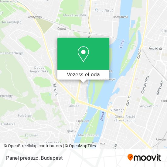 Panel presszó térkép