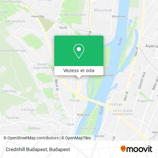 Credithill Budapest térkép