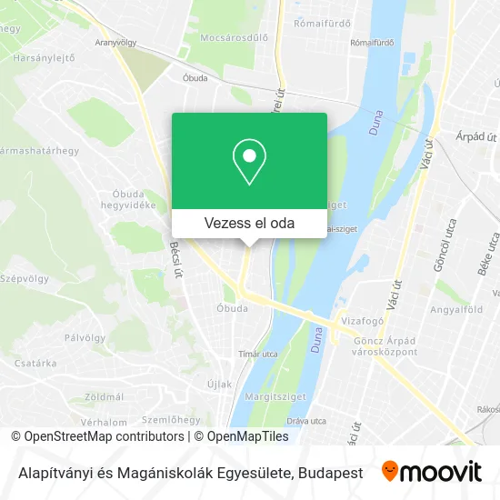 Alapítványi és Magániskolák Egyesülete térkép