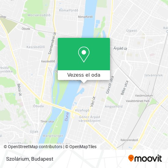 Szolárium térkép