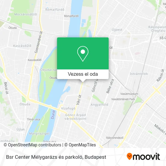 Bsr Center Mélygarázs és parkoló térkép