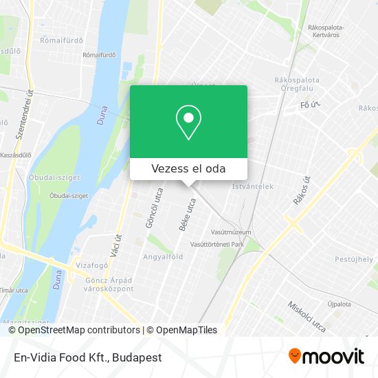 En-Vidia Food Kft. térkép
