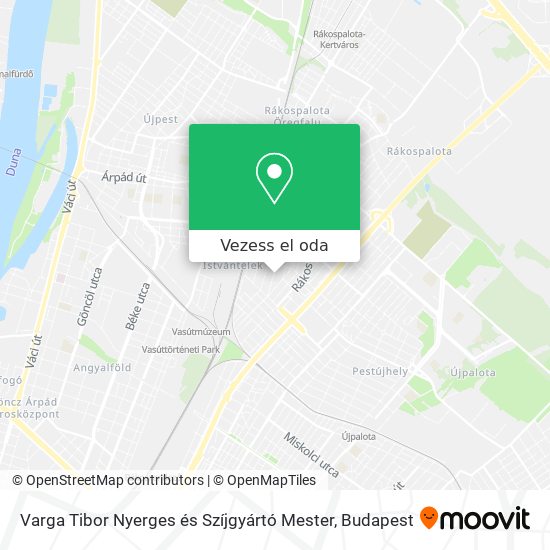 Varga Tibor Nyerges és Szíjgyártó Mester térkép