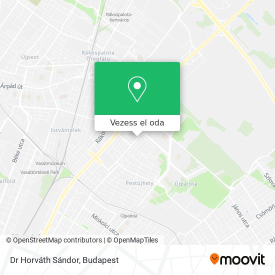 Dr Horváth Sándor térkép