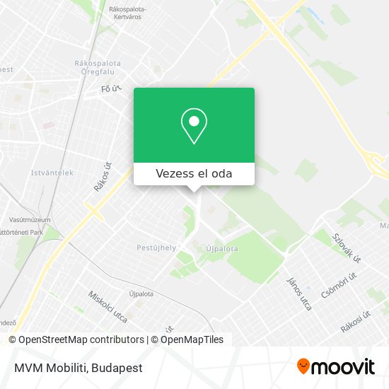 MVM Mobiliti térkép