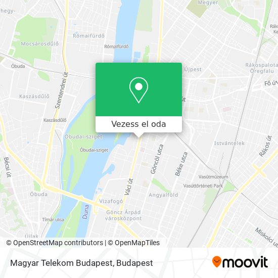 Magyar Telekom Budapest térkép