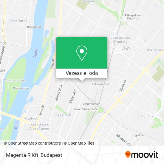 Magenta-R Kft térkép