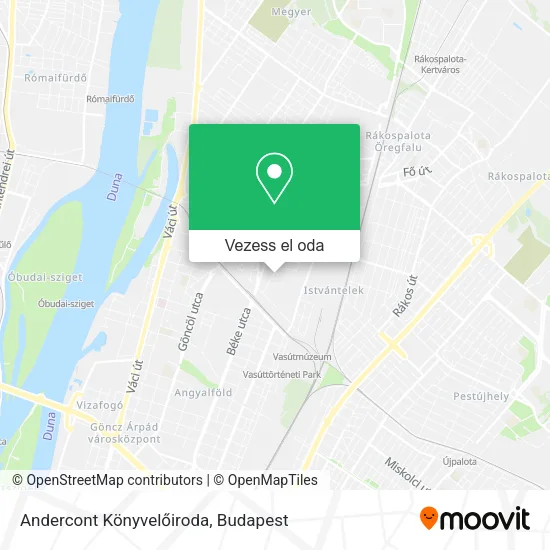 Andercont Könyvelőiroda térkép