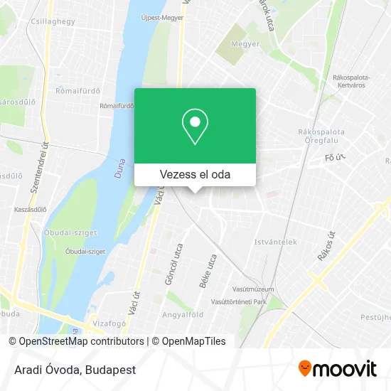 Aradi Óvoda térkép