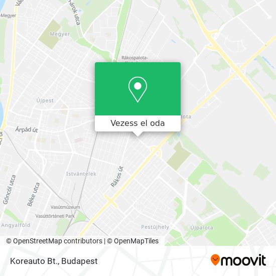 Koreauto Bt. térkép