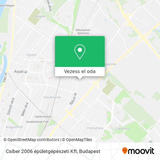 Csiber 2006 épületgépészeti Kft térkép