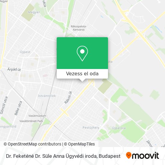 Dr. Feketéné Dr. Süle Anna Ügyvédi iroda térkép