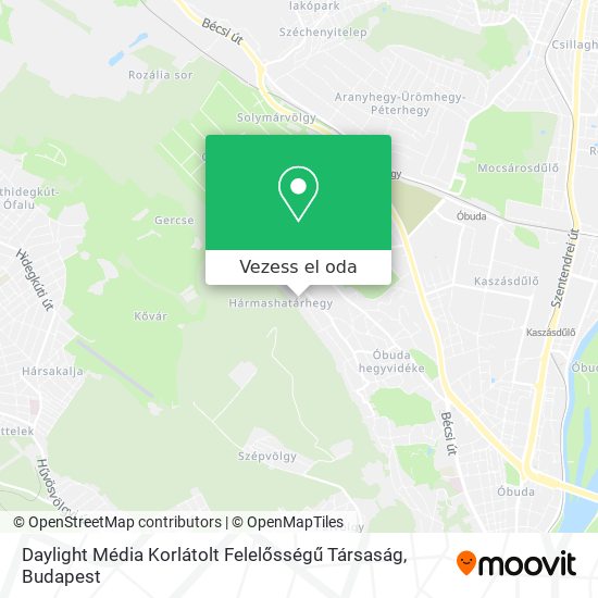 Daylight Média Korlátolt Felelősségű Társaság térkép