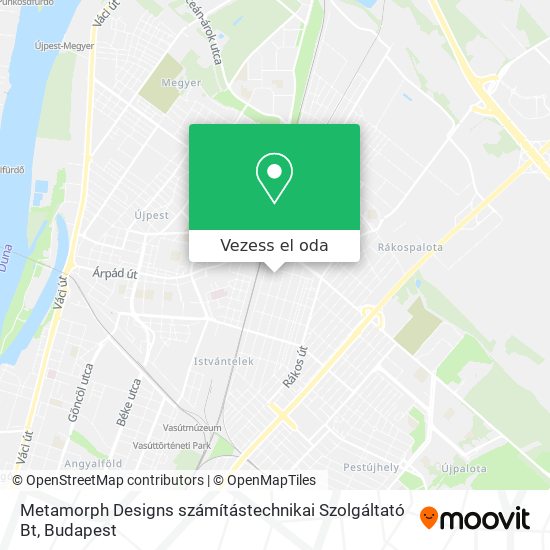 Metamorph Designs számítástechnikai Szolgáltató Bt térkép