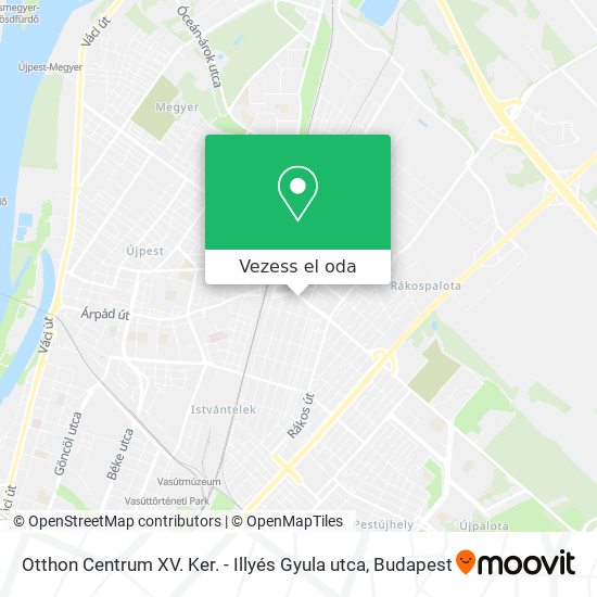 Otthon Centrum XV. Ker. - Illyés Gyula utca térkép