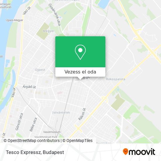 Tesco Expressz térkép