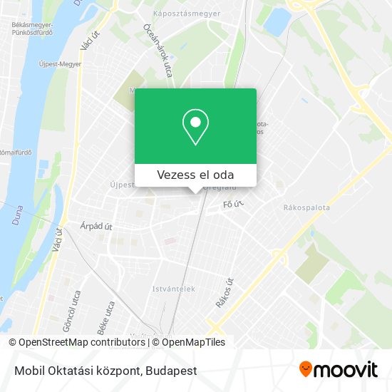 Mobil Oktatási központ térkép