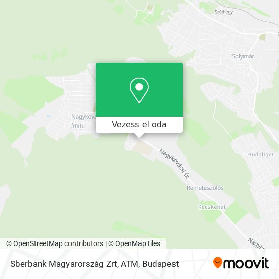 Sberbank Magyarország Zrt, ATM térkép