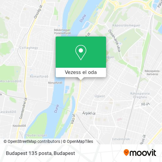 Budapest 135 posta térkép